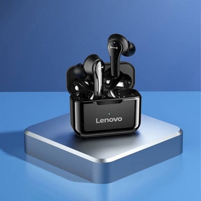Picture of Lenovo QT82 True Wireless Earbud – Black -Black