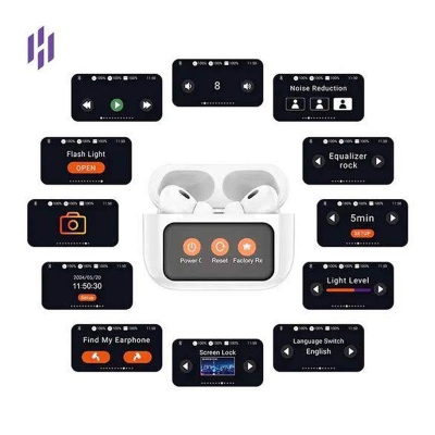 Picture of Hoco EW72 ANC TWS Earbuds With Touch Screen -Black
