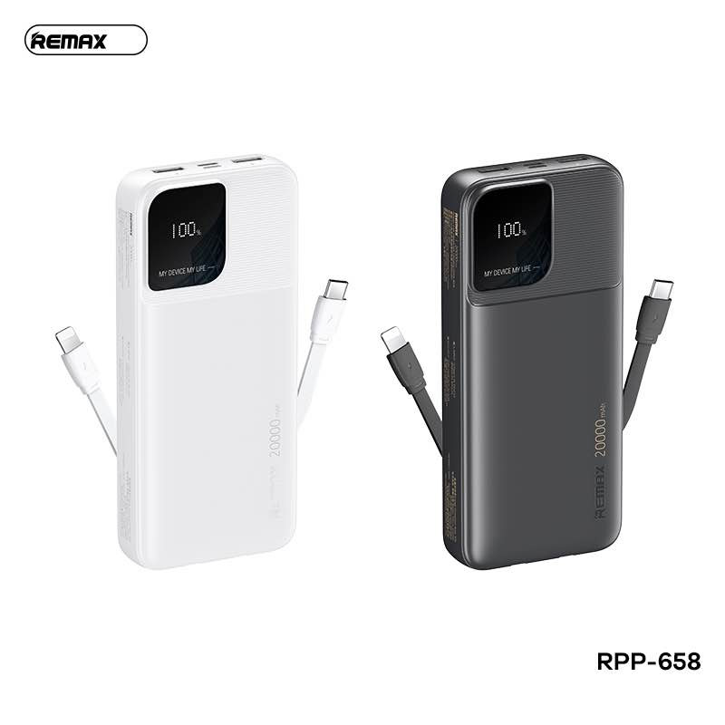 Picture of REMAX RPP-658 Rellaen Series 20000mAh Fast Charging Power Bank(2.4A) -Black