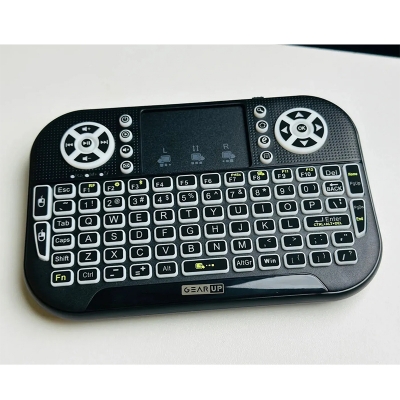 Picture of GearUP MK20 2.4GHz + Wireless Dual Mode RGB Backlit Rechargeable Mini Portable Keyboard With Touchpad