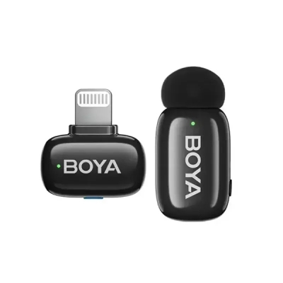 Picture of Boya Mini-16 Ultra-Compact Wireless Microphone for IOS Devices - Black