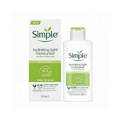 Picture of Simple Kind to Skin Hydrating Light Moisturiser with Vitamin B5+E & Niacinamide 125ml