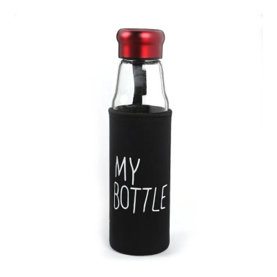Picture of My Glass Water Bottle with Silicone Sleeve 500ml