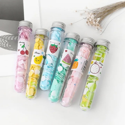 Picture of Travel Portable Disposable Soap Flakes with Storage Box Soap Papers Scented Foaming Mini Paper Soap Hand Washing Cleaning Supplies
