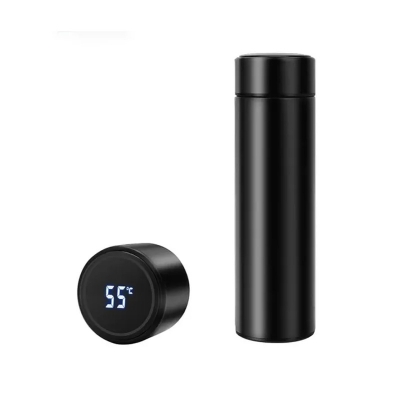 Picture of 500ml Thermos Stainless steel tumbler insulated water bottle cute coffee thermos cup LED Touch Display Temperature Vacuum Flasks Drinkware smart hot water bottle travel bottle