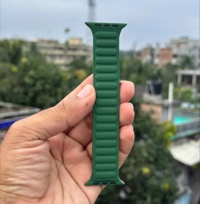 Picture of Magnetic Strap Belt Apple Watch Loop Strap Belt 42/45/49mm-Adjustable Magnetic Silicon Loop Silicon Strap/Band Apple Watch Strap 49mm 44MM 44MM 42mm Bracelet