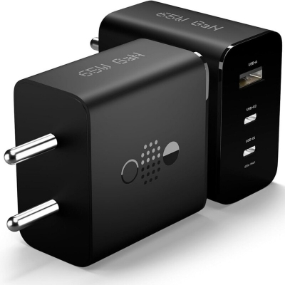 Picture of Product details of CMF by Nothing Gan Charger 65W Adapter, 3 Port USB Type C to A Wall Charging Adaptor Compatible with CMF Phone 1/Nothing Phone 2/Phone 2A Plus/Phone 2A/Phone 1/Samsung S24 Ultra/iPhone 16/Tab, Black  SPECIFICATIONS   COLOUR  Dark Grey
