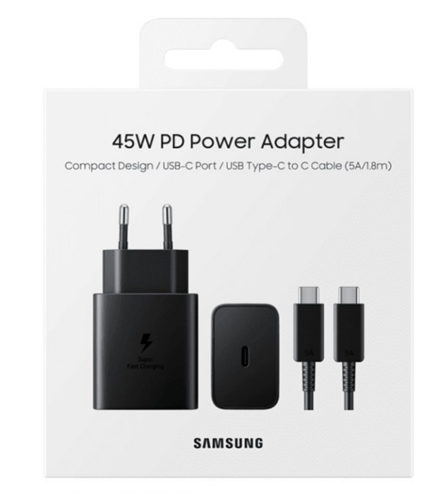 Picture of Samsung 45W PD Fast Charging Adapter /Charger Type-C to Type-C with Cable