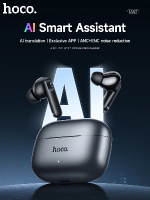 Picture of Hoco EQ27 AI Translation Earbuds | ANC+ENC Noise Reduction | Supports 134 Languages