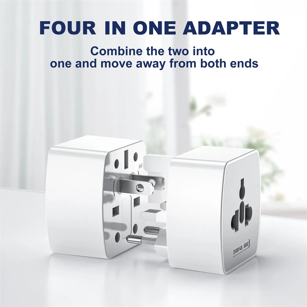 Picture of LDNIO Z4 Universal Plug 6A Max Universal Travel Adapter Compact Design with Multi-Safety Protection