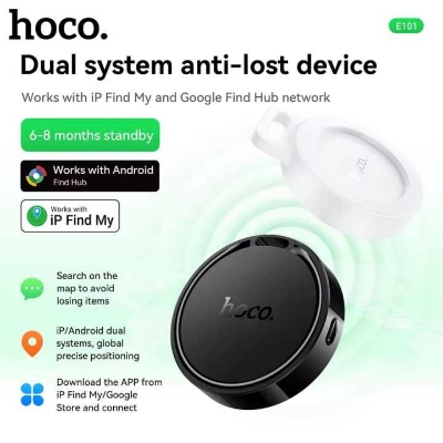 Picture of Hoco Smart Dual Anti-Lost Device E101 Tracker Finder Works with Android & iPhone