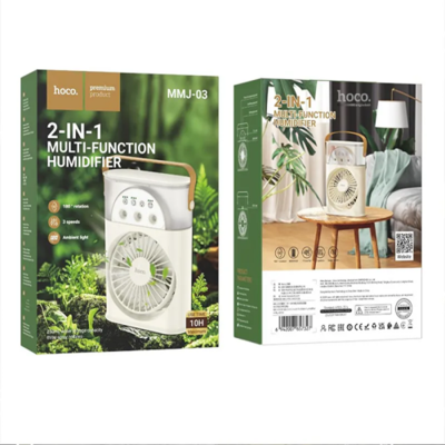 Picture of Hoco MMJ-03, (2 in 1) Multi-Function Humidifier Rechargeable maximum usage time of 8-10 hours