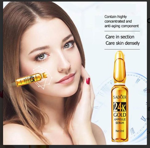 Picture of 24K GOLD Ampoule Serum Moisturizer Brighten Skin Secret Youthful 2ml. x 7 pcs.