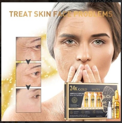 Picture of 24K GOLD Ampoule Serum Moisturizer Brighten Skin Secret Youthful 2ml. x 7 pcs.