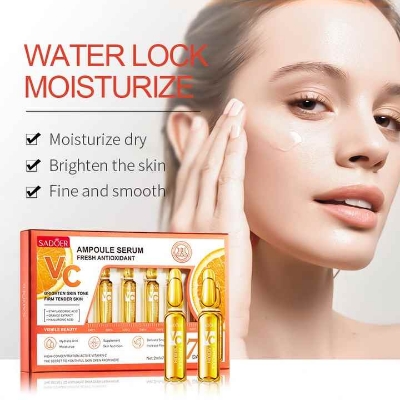 Picture of Sadoer Vitamin C Essence Antioxidant Whitening Nourishing Racial Serum Skin Care-7pcs