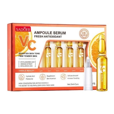 Picture of Sadoer Vitamin C Essence Antioxidant Whitening Nourishing Racial Serum Skin Care-7pcs