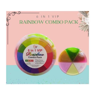 Picture of 6 in 1 VIP Rainbow Facial Kit Combo Pack | Facial Kit Combo