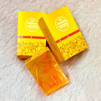 Picture of Premium Saffron Whitening Soap Spot out, Acne out- 100gm (Iran) Bar Soap