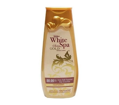 Picture of Mistine Body Lotion White Spa Swiss Gold Serum Lotion 99.99% Gold 200ml
