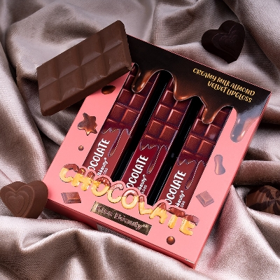 Picture of Kis Beauty Velvet Lip Gloss Chocolate 3 pcs