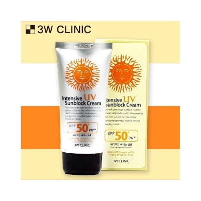 Picture of 3W Clinic Intensive UV Sunblock Cream SPF50+/PA+++ (Korea) - 70ml