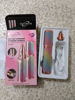 Picture of BLAWLESS 2IN1 BATTERY OPERATED EYEBROW TRIMMER SHAVER FOR LADIES HX-203A
