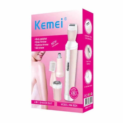 Picture of Kemei KM-3024 4-IN-1 Rechargeable Lady Shaver