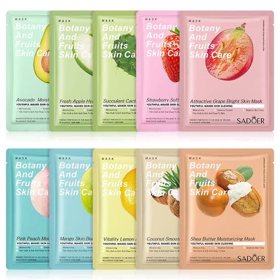 Picture of 6 Pcs SADOER  Soft Moisturizing Face Sheet Mask-
