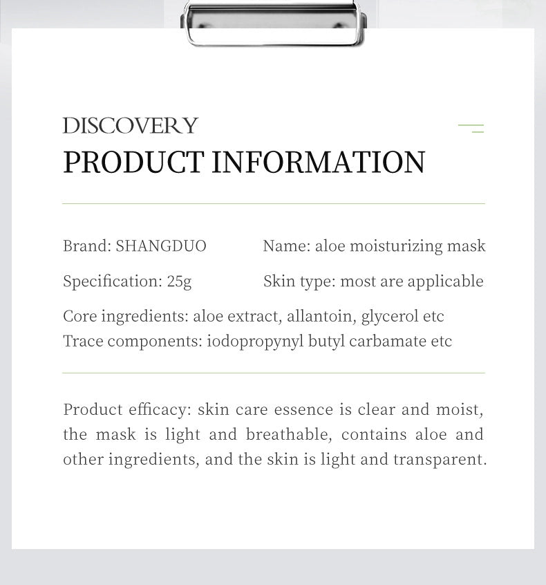 Picture of SADOER Aloe Vera Soft Moisturizing Face Sheet Mask