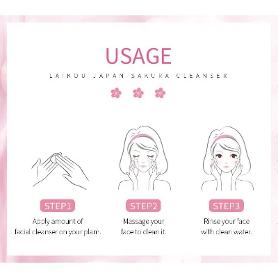 Picture of Laikou Japan Sakura Cleanser 50gm