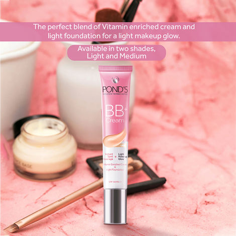 Picture of POND'S BB+ Creaml Instant Spot Coverage + Light Make-up Glow I Tinted Moisturiser I Enhances Glow IIvory 118G