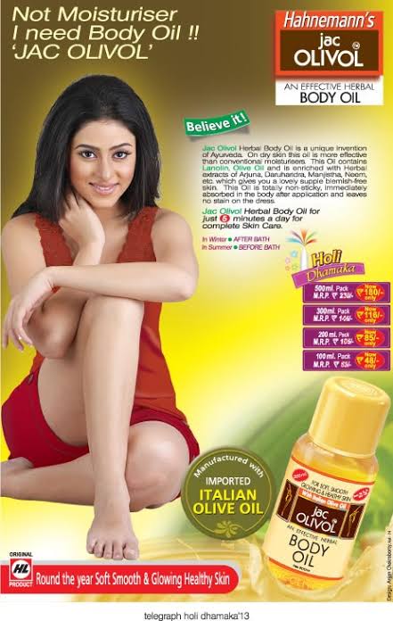 Picture of JAC Olivol Body Oil Herbal Body Oil 100ml INDIA