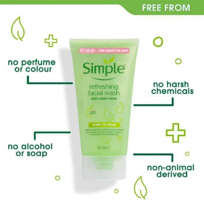 Picture of Simple Kind to Skin Refreshing Facial Wash Gel (150ml)