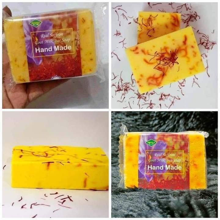 Picture of Saffron Goat Milk Soap - Jafran Handmade Saban, 100g | Natural Saffron Soap for Radiant ^ Skin