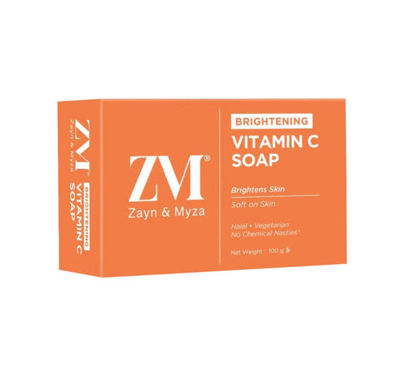 Picture of Zayn Myza Vitamin C Soap for Face And Body Exfoliating Scrub Natural Ingredients Skin Brightening And Firming 100g
