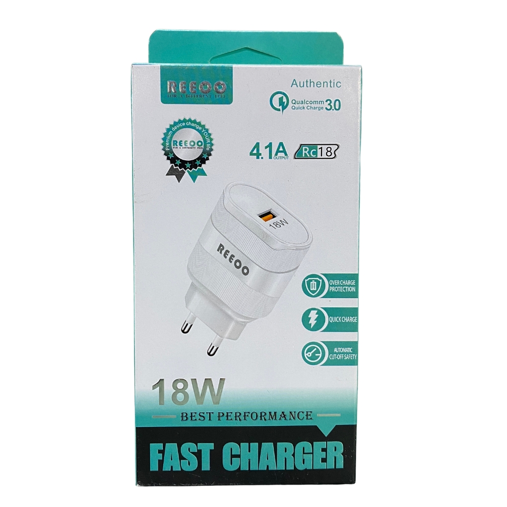Picture of Reeoo Type-C Fast Charger 18w White