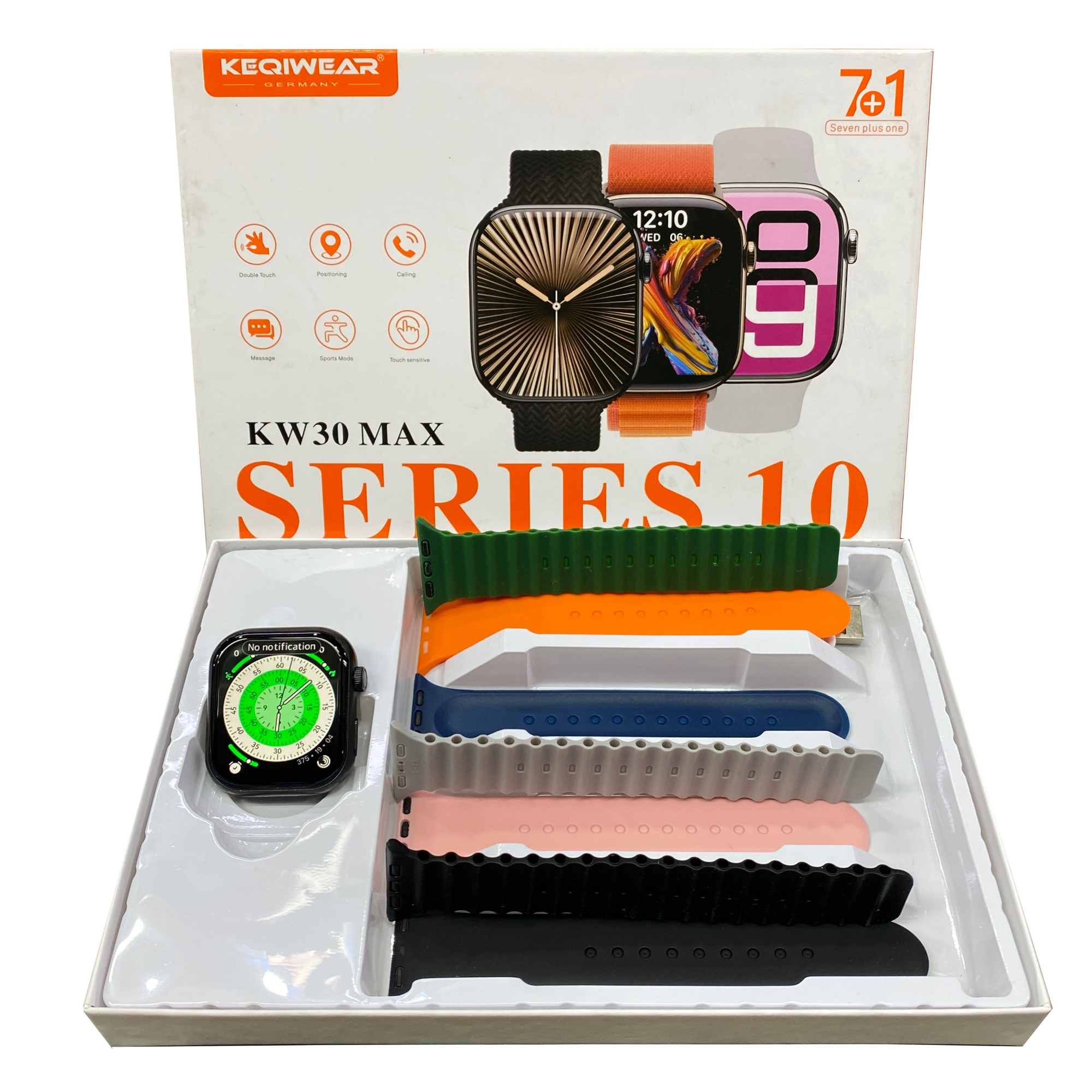 Picture of Keqiwear KW30 Series 10 BT Calling Smart Watch with 7 Straps 