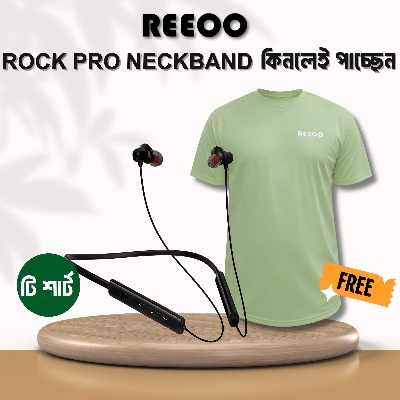 Picture of Reeoo ENC Wireless Neckband (RX-Rock Pro) Black