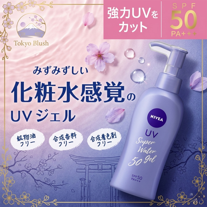 Picture of Nivea Sun Protect Super Water Gel Sunscreen Pump Bottle SPF50 PA+++ 140g