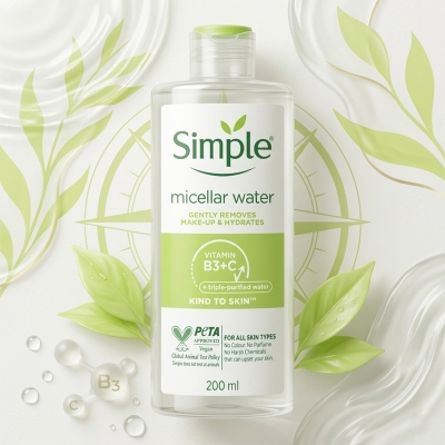Picture of Simple Kind To Skin Micellar Cleansing Water 200ml