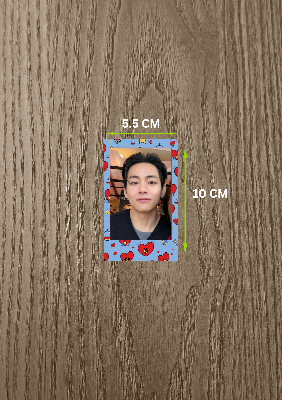 Picture of 10 Pieces (BTSV) Taehyung Design Polaroid | Custom Available | HD Glossy Print