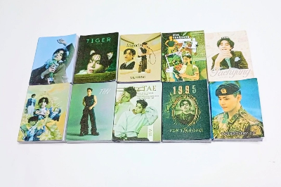Picture of 1 set - 10 piece (BTSV) Taehyung Cute Mini Notebook 10 Designs 
