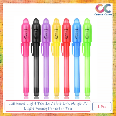 Picture of Luminous Light Pen Invisible Ink Magic UV Light Money Detector Pen
