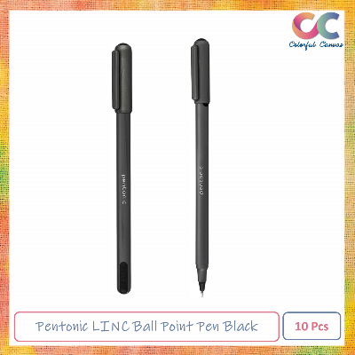 Picture of Pentonic LINC Ball Point Pen - Blister Pack of 10 (Black)