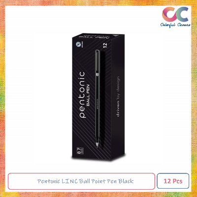 Picture of Pentonic LINC Ball Point Pen - Blister Pack of 12 (Black)