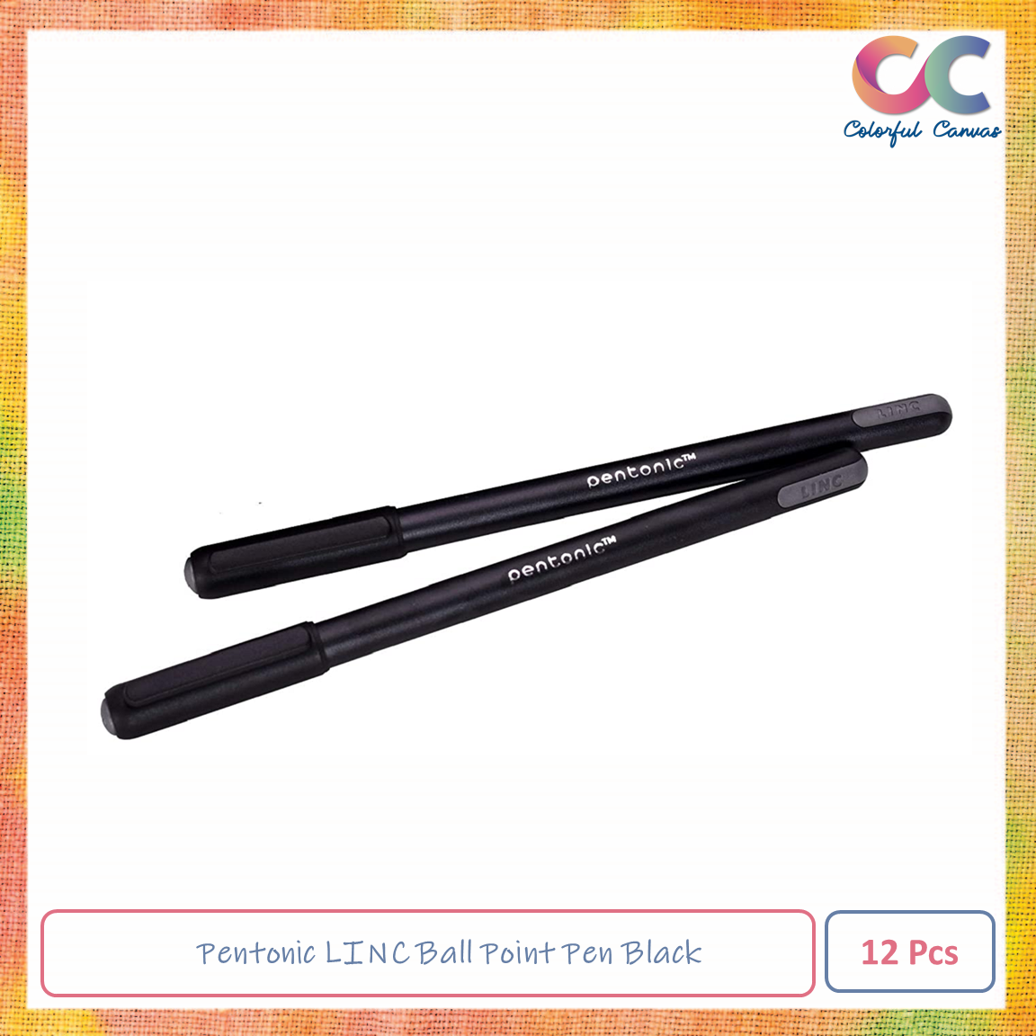 Picture of Pentonic LINC Ball Point Pen - Blister Pack of 12 (Black)