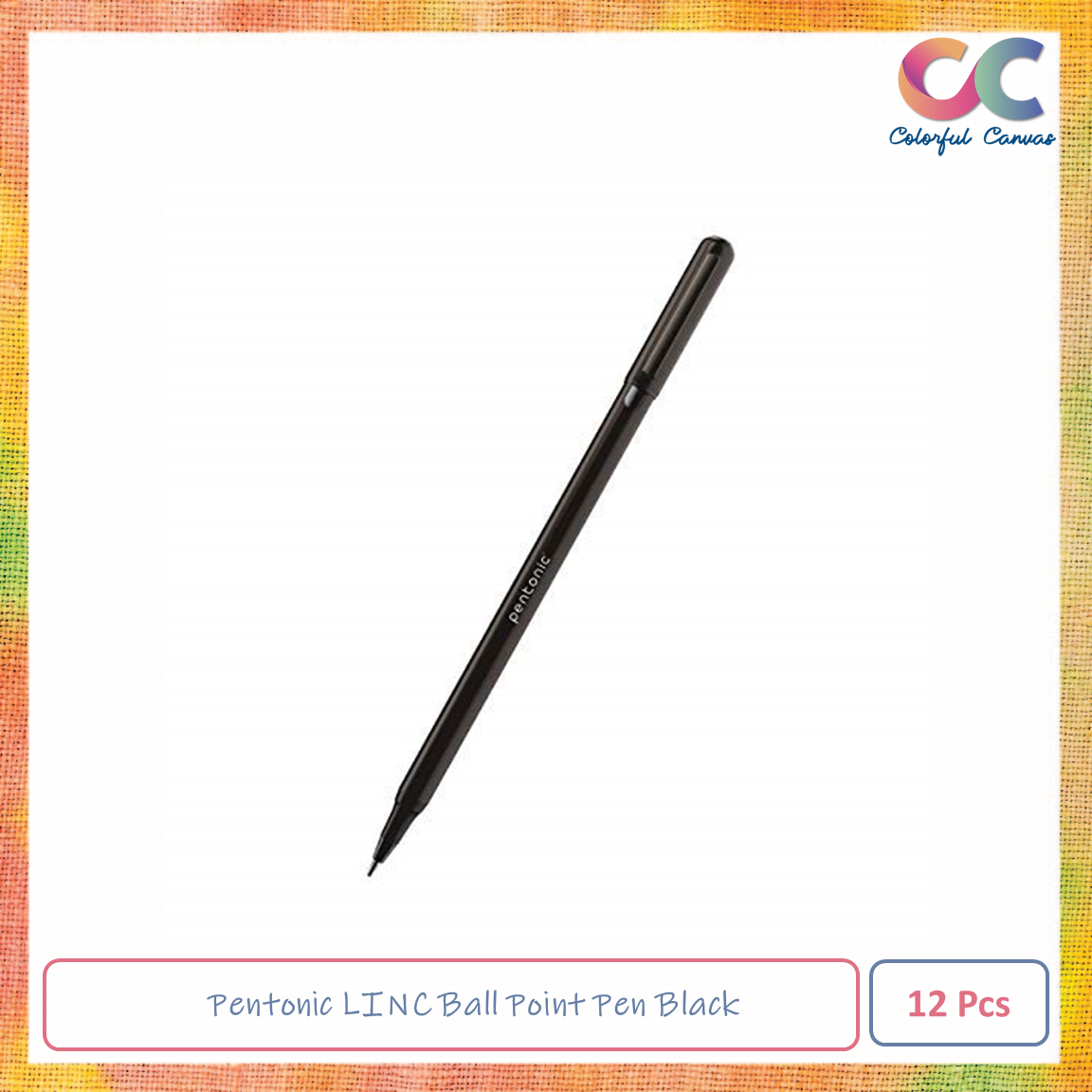 Picture of Pentonic LINC Ball Point Pen - Blister Pack of 12 (Black)