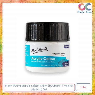 Picture of Mont Marte Acrylic Colour Paint Signature Titanium White 100 ML 1 Pack