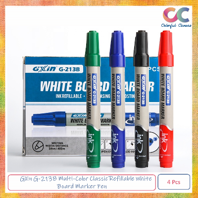 Picture of GXin G-213B Multi-Color Classic Refillable White Board Marker Pen