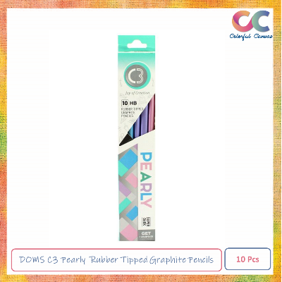 Picture of DOMS C3 Pearly  Rubber Tipped Graphite Pencils